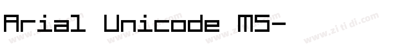 Arial Unicode MS字体转换